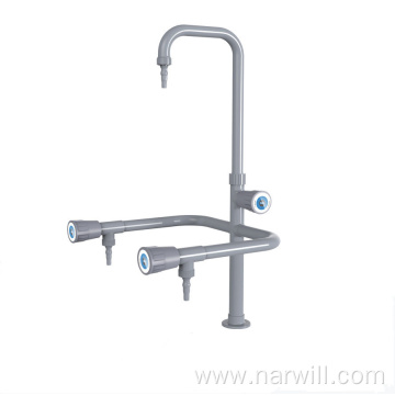 Triple outlet faucets and taps grey